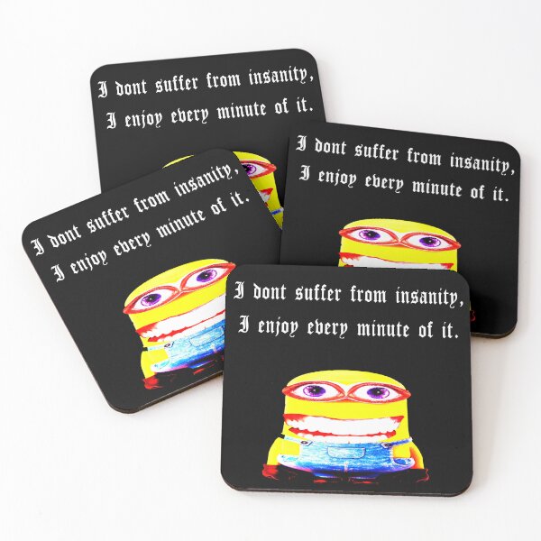 Item preview, Funny Minion Ironic Insanity Quote Meme designed and sold by JEMerchandise.