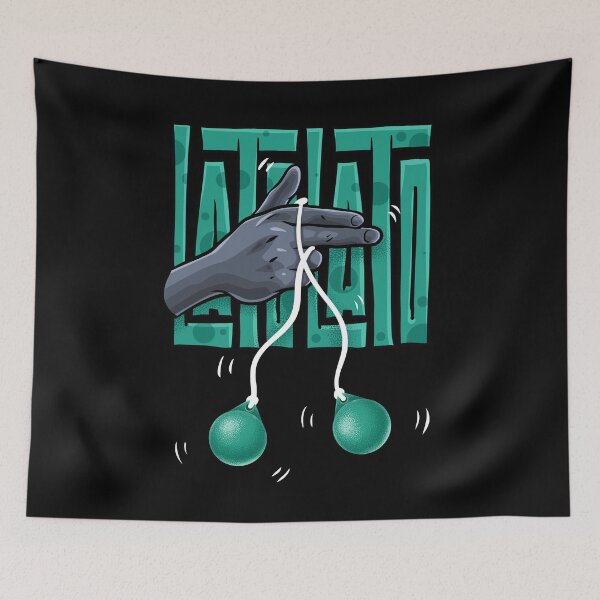 Item preview, Funny Lato Lato Clackers Balls on A String Swinging Ball Toys for Kids Teal designed and sold by Teeleo.