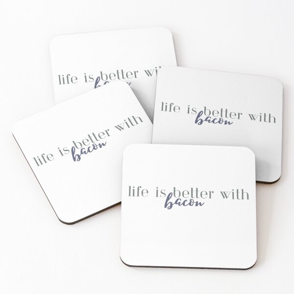 Item preview, Life is Better with Bacon | Bacon Lover | Meat | Funny designed and sold by ShoniwDesigns.