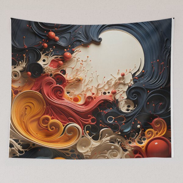 Item preview, Ebru Abstract Art 7 designed and sold by Maxouniverse.