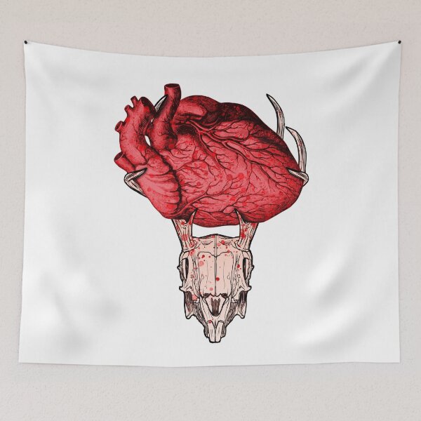 Item preview, Heart in deer antlers designed and sold by Faust-ART.