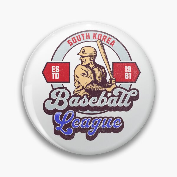 Artikelvorschau, Vintage Südkorea Baseball League entworfen und verkauft von Kai Wen Designs.