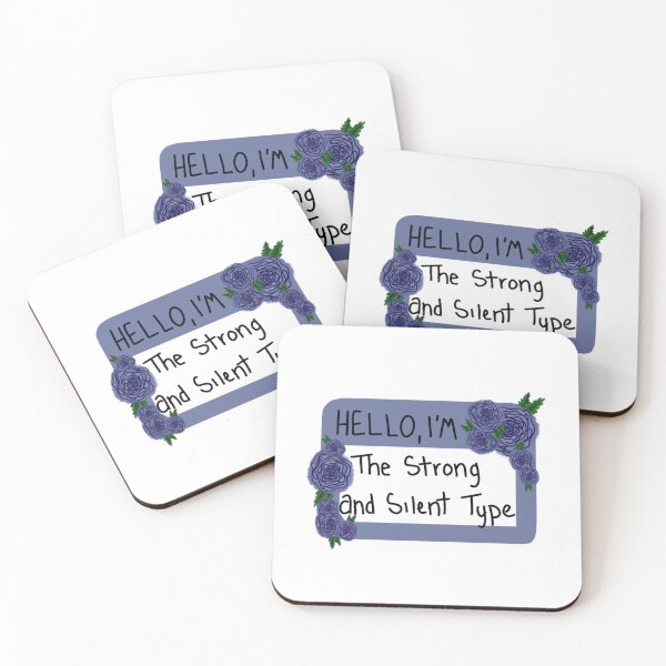 Item preview, The strong and silent type designed and sold by Phoebe Brown.