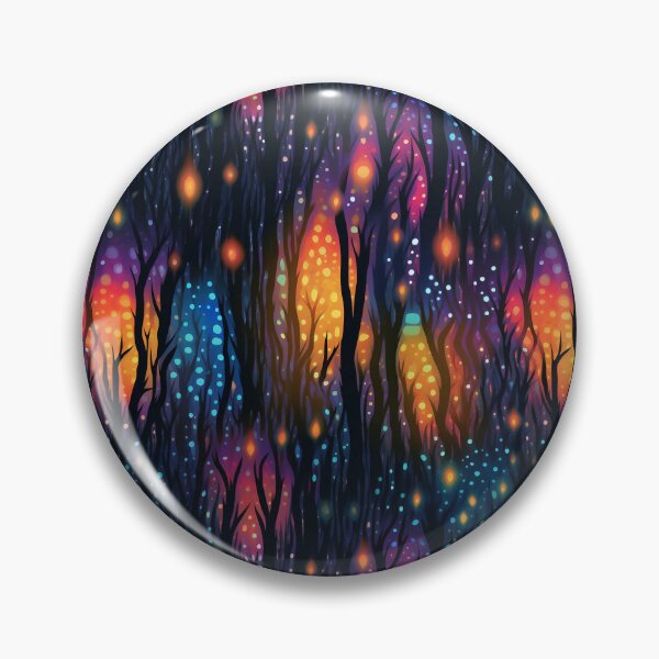 Item preview, Aesthetic Glowing Forest Pattern designed and sold by MythicPrompts.