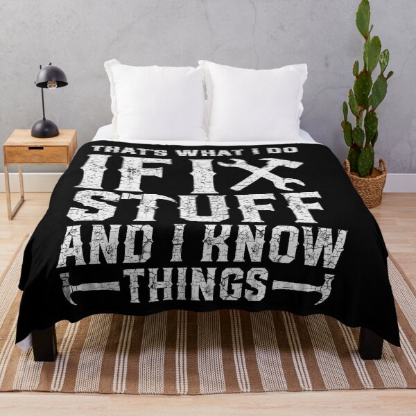 Item preview, That's What I Do I Fix Stuff And I Know Things T-Shirt designed and sold by design-animals.