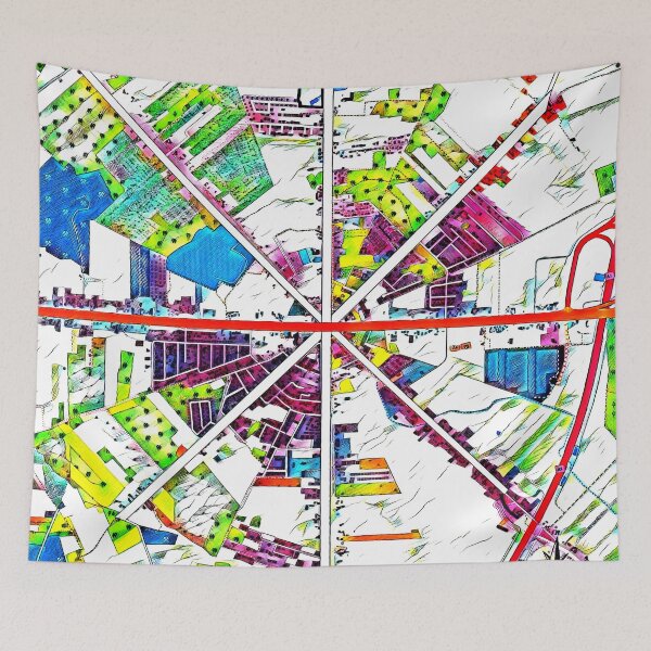 Item preview, Map Graphic of Nowosolna District in Lodz designed and sold by Nowosolnianka.