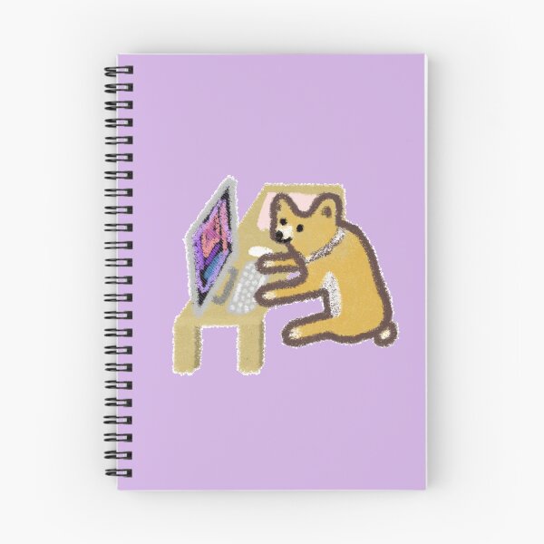 Item preview, Smiling corgi dog at the desk designed and sold by fiercemissf.