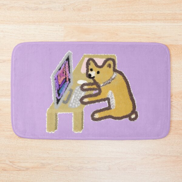 Item preview, Smiling corgi dog at the desk designed and sold by fiercemissf.