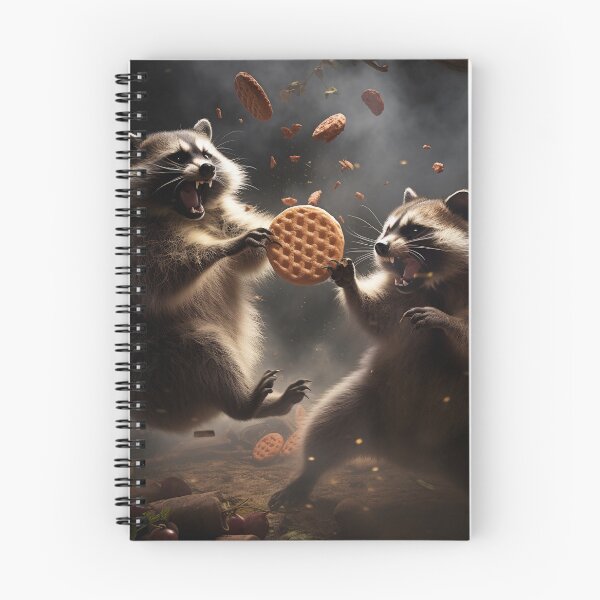 Item preview, Raccoons fight for cookie designed and sold by Creochrome.