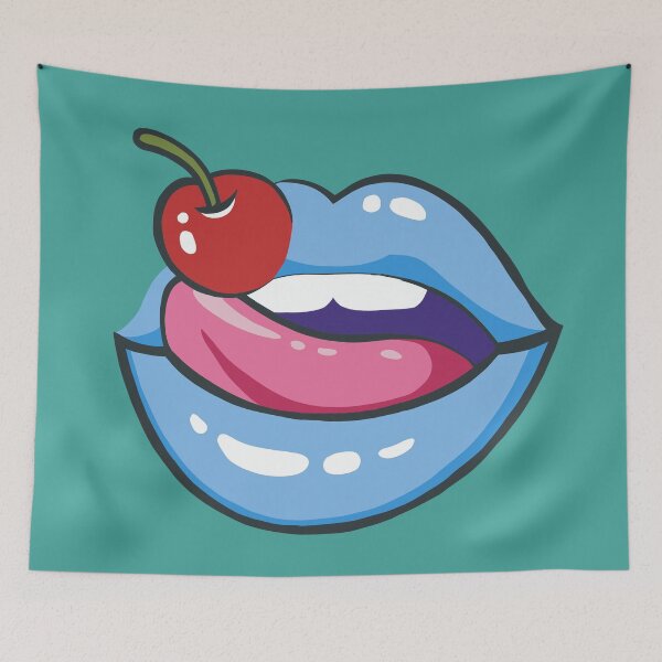 Item preview, Love Island Cherry Lips (Homage) designed and sold by DarkMatter2016.
