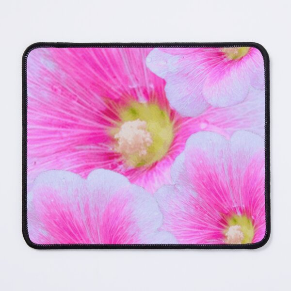 Item preview, PINK GARDEN HOLLYHOCK FLOWER PATTERNS ARTS designed and sold by sharlesart.