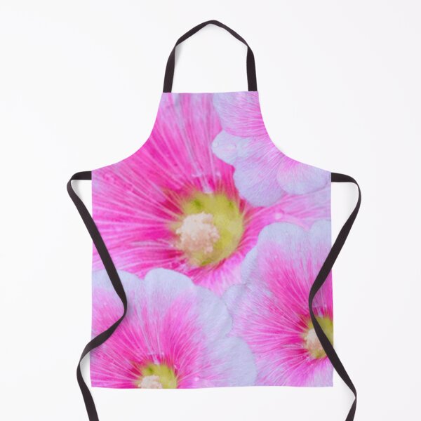 Item preview, PINK GARDEN HOLLYHOCK FLOWER PATTERNS ARTS designed and sold by sharlesart.