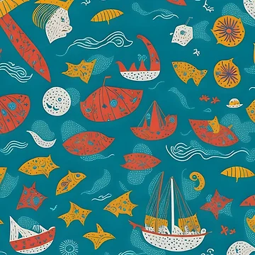 Artwork thumbnail, Sea Shell Pattern by nerminokeen