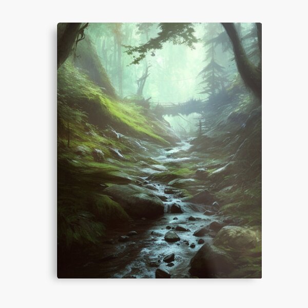 Item preview, stream in the forest designed and sold by EuropeanPrints.