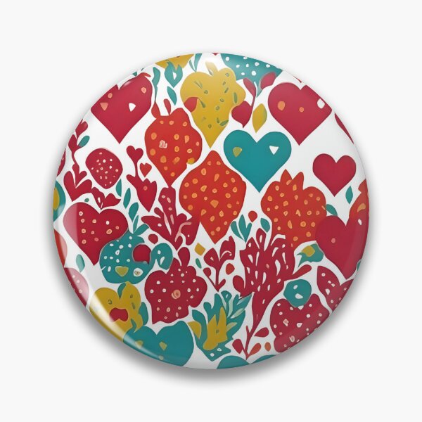 Item preview, Colorful Hearts Pattern designed and sold by nerminokeen.