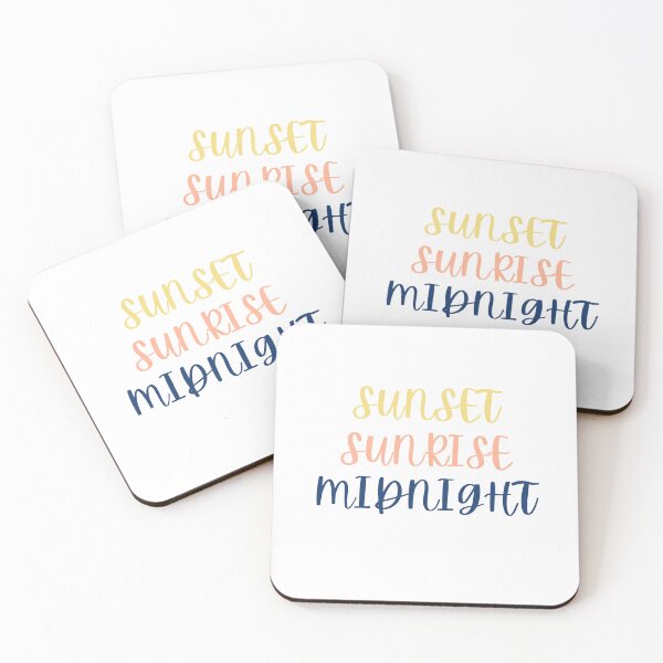 Item preview, Before Sunset Sunrise Midnight designed and sold by PinkStreet.