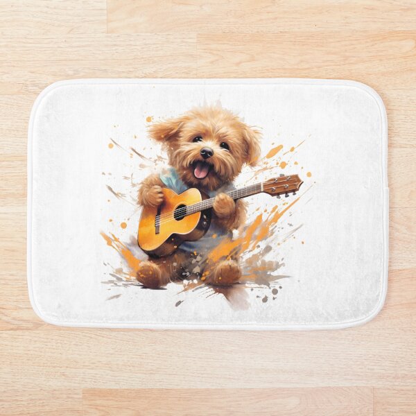 Artikelvorschau, Ein Hund spielt Gitarre | Gitarre | süßer Hund entworfen und verkauft von TheShadowD.