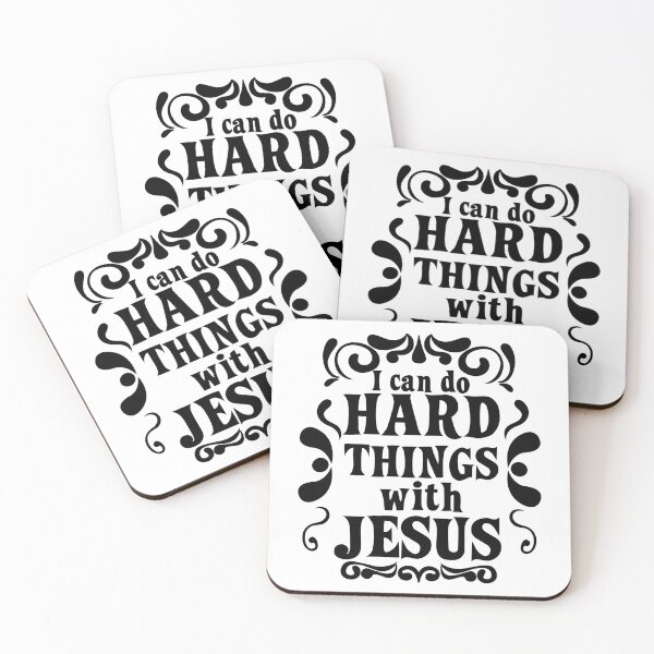 Item preview, I Can Do Hard Things With Jesus Retro style designed and sold by EvangelLuke.