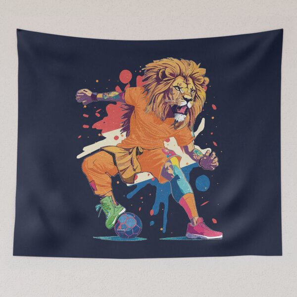 Item preview, Oranje Holland Soccer Lion - Street Art Style designed and sold by Numero14.