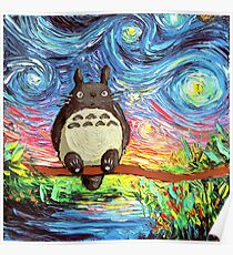 GHIBLI TOTORO LANDSCHAFT Poster