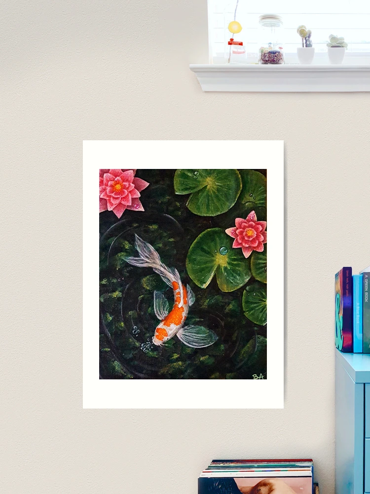 Koi Pond Art Print for Sale by Beth Alcala
