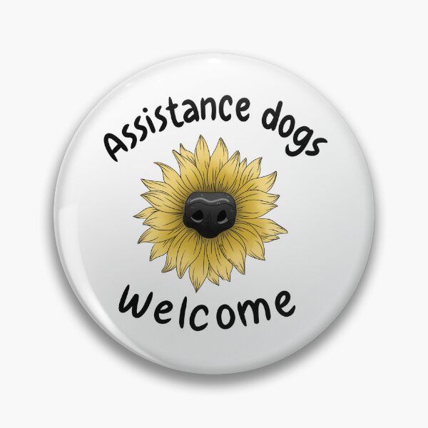 Item preview, Assistance Dogs Welcome Sunflower  designed and sold by mrixondraws.