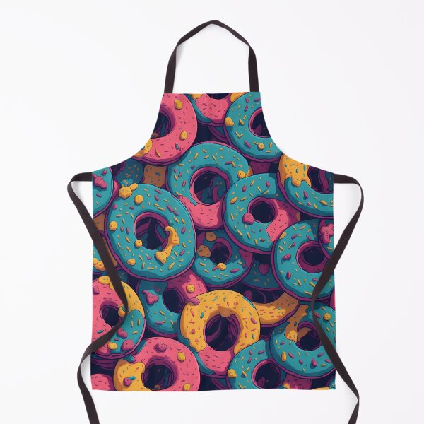 Item preview, Colorful donut seamless pattern designed and sold by JuliaRight.