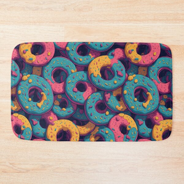 Item preview, Colorful donut seamless pattern designed and sold by JuliaRight.