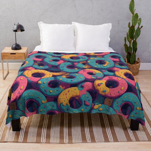 Item preview, Colorful donut seamless pattern designed and sold by JuliaRight.