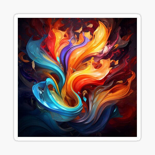 Item preview, Fire of colours designed and sold by BubbleGlee.