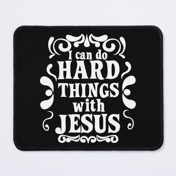 Item preview, I Can Do Hard Things With Jesus Retro style designed and sold by EvangelLuke.