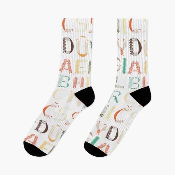 Item preview, Forest Themed Alphabet in Vintage Pattern and Pastel Colors designed and sold by LeakAPeak.