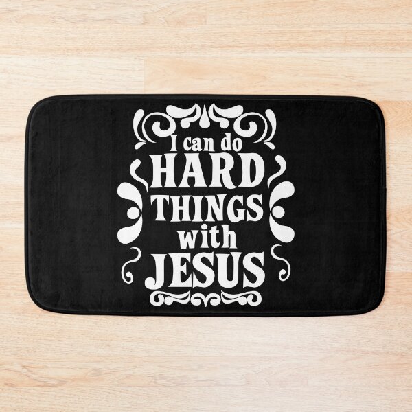 Item preview, I Can Do Hard Things With Jesus Retro style designed and sold by EvangelLuke.