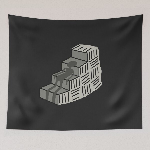 Item preview, Shadow man - black and white designed and sold by ScrimblyStudios.