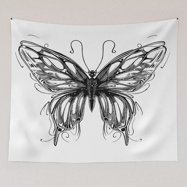 Aperçu de l'œuvre DBDS, série Flutterby, lignes papillon créée et vendue par DBDSLifestyle.