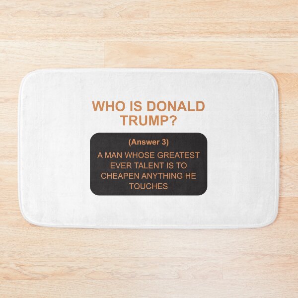 Item preview, Who is Trump: answer 3 designed and sold by Politics-Corner.