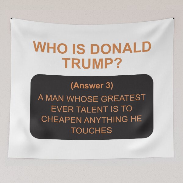 Item preview, Who is Trump: answer 3 designed and sold by Politics-Corner.
