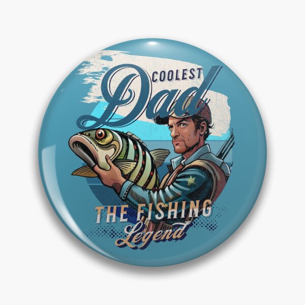 Item preview, Coolest Dad | Fishing daddy legend | Vintage Style designed and sold by Tee-Craftify.