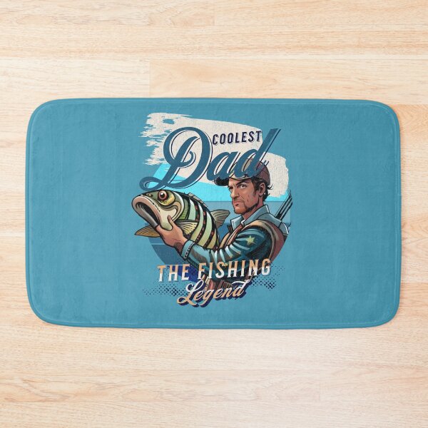 Item preview, Coolest Dad | Fishing daddy legend | Vintage Style designed and sold by Tee-Craftify.