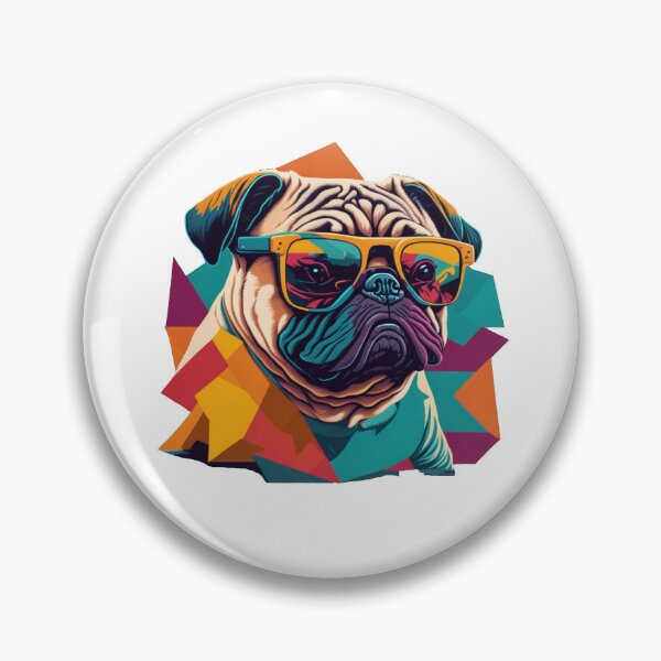 Aperçu de l'œuvre Lunettes de soleil carlin créée et vendue par Pug-Obsession.