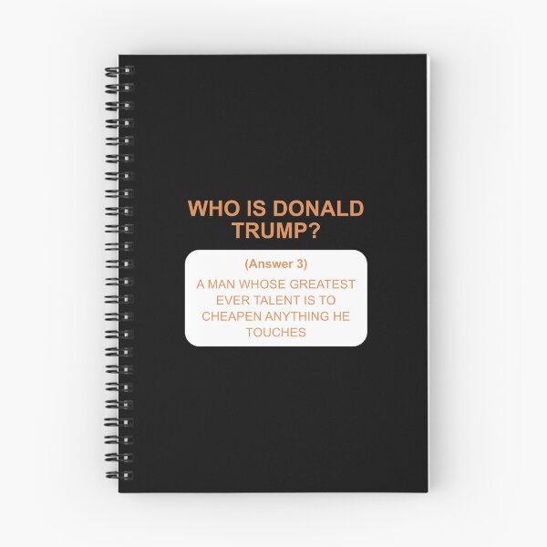 Item preview, Who is Trump: answer 3 white designed and sold by Politics-Corner.