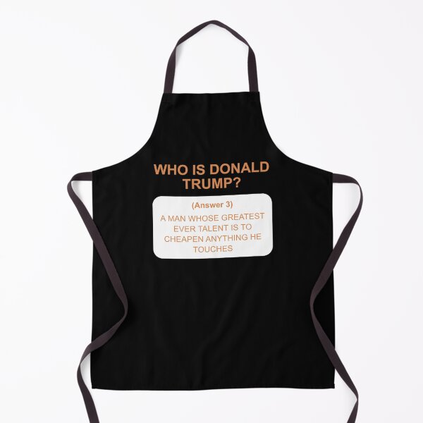 Item preview, Who is Trump: answer 3 white designed and sold by Politics-Corner.