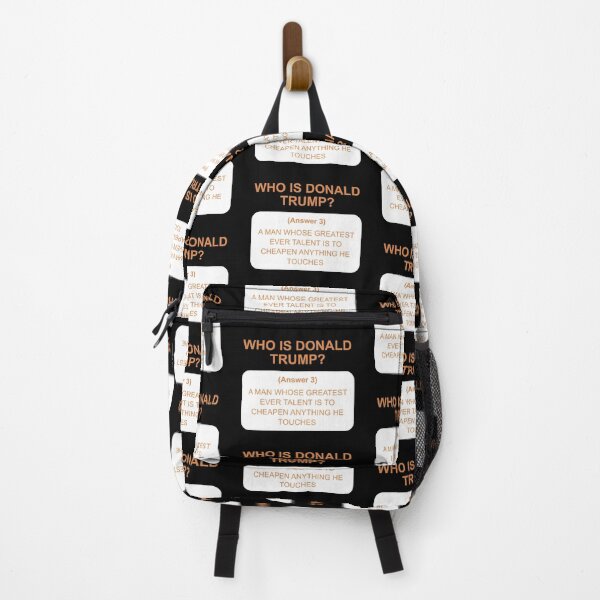 Item preview, Who is Trump: answer 3 white designed and sold by Politics-Corner.