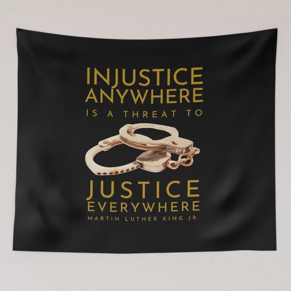 Item preview, Injustice anywhere is a threat to justice everywhere MLK designed and sold by Hiremeamerica.