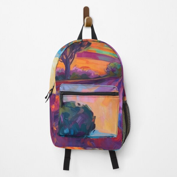 Item preview, Lavender fields in French countryside landscape 4 designed and sold by Red Witch Art.
