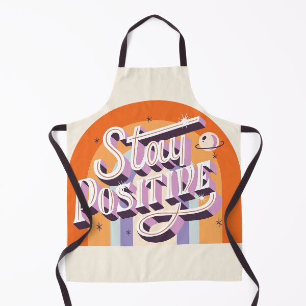 Item preview, stay positive retro motivational rainbow designed and sold by PngParty.