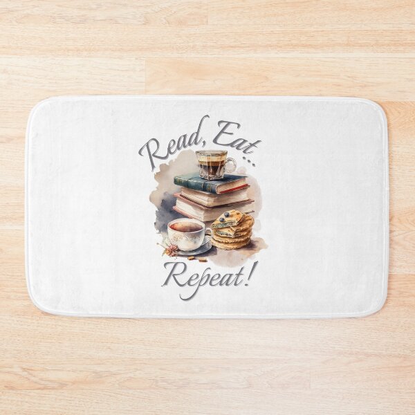 Item preview, Read, eat, repeat! bookworm design designed and sold by MerytonGallery.