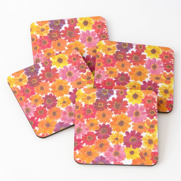 Item preview, Zinnias, various colors designed and sold by SpareRoomArts.