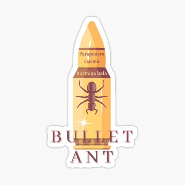 Vista previa del artículo con la obra «Bullet Ant Paraponera Clavata Hormiga Bala Bullet design», diseñado y vendido por Mechanical Design.