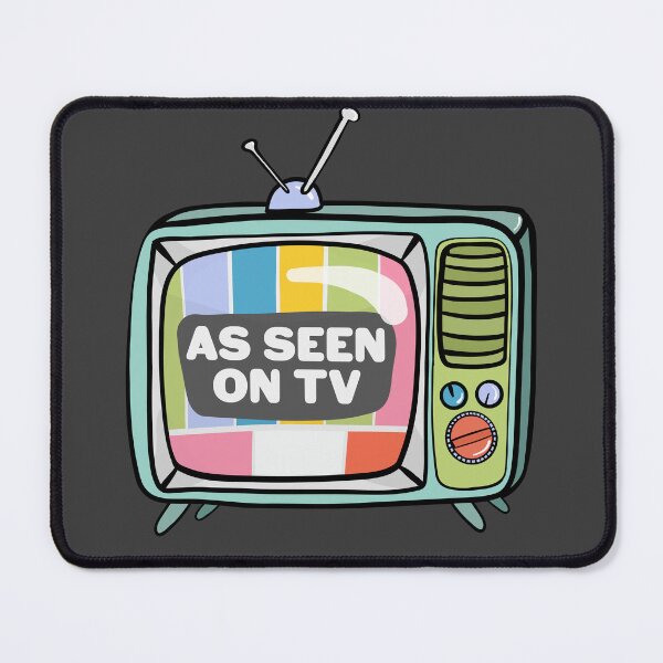Item preview, Retro Blue TV with As Seen on TV Message designed and sold by StateOfDaisy.